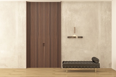 Hotel Double Door Minimalist Double Door Simple Double Door 3d model