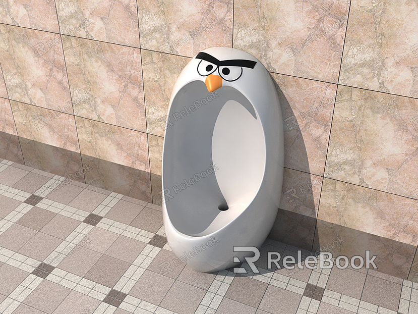 Angry Birds Urinal Modern Urinal model