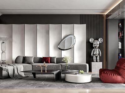 modern living room model