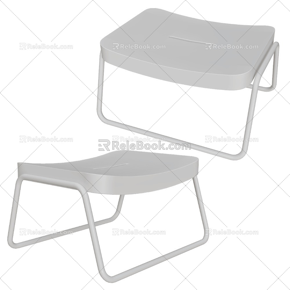 Serralunga casual stool 3d model