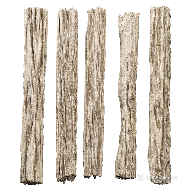 Natural Textured Vertical Curtain Panels In Neutral Tones For Elegant Home Interior Design 3d model 