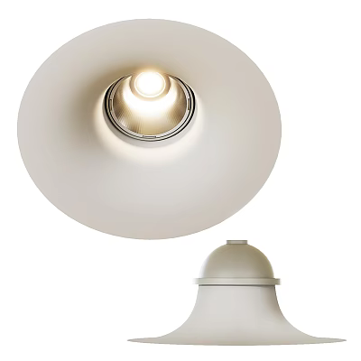 Sleek Modern White Recessed Downlight Spotlight With Bright LED And Simple Design For Home Use 3d model