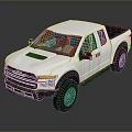 Sleek Silver Pickup Truck With Crew Cab And Off Road Wheels Design