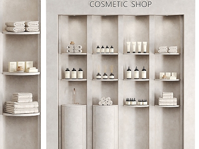 Modern Showcase Shelf Cosmetics model