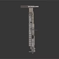 Modern Industrial Vertical Structure Featuring Stairs Platforms And Metal Frames