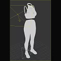 Black Athletic Sports Clothing Set With Tank Top And Leggings Outfit