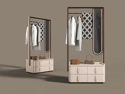 Modern Hanger Floor Coat Rack 3d model