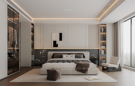 Modern Bedroom 3d model