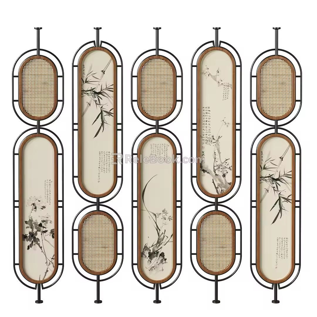Screen partition 3d model