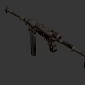 Light submachine gun 3d model