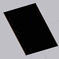 Modern Daily Electrical Appliance With Black Panel Yellow Border And White Line Design