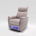 Light Gray Leather Single Sofa Featuring Cheers Brand Label And Comfortable Design 3d model