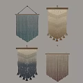 Handmade Macramé Wall Hangings In Various Colors For Home Decoration