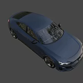Audi Blue Sports Coupe Featuring Sleek Body Sharp Headlights And Stylish Wheels