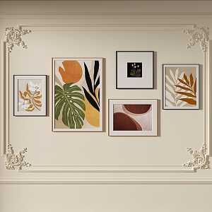 French simple decorative painting 3d model