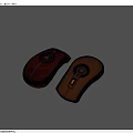 Red and Yellow Wireless Mice With Circular Logo Ergonomic Design For Daily Use