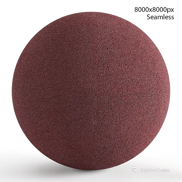 High Quality Round Dark Red Component With Fine Abrasive Surface Texture 3d model
