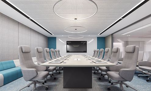 Modern Meeting Room Meeting Table and Chair 3d model