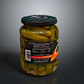 Fresh Pickled Cucumbers In Glass Jar With Tangy Flavor And Crunchy Texture