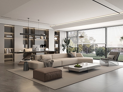 Modern Home Living Room model