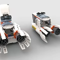 LEGO toy building blocks spaceship sci-fi spaceship spaceship spacecraft 3d model