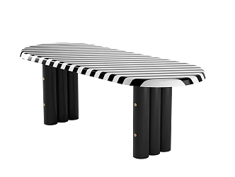 Modern bench 3d model
