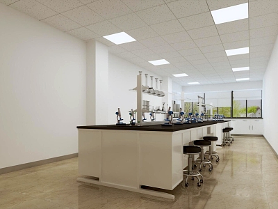 Laboratory Experimental Classroom Scientific Research Room model