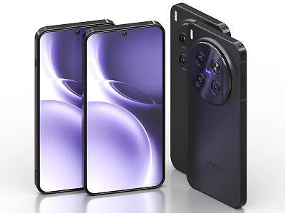 Vivo Smartphones With Dual Front Displays And Multi Camera Back Design 3d model