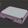 Classic Metal Suitcase With Textured Exterior And Reinforced Handle Grip