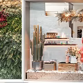 YIJIE SPACE Beauty Salon With Modern Interior Eyelash Services And Decorative Plants