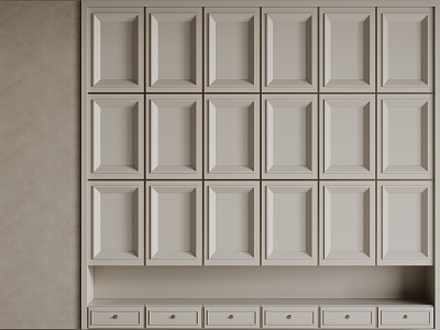 European-style cabinet 3d model