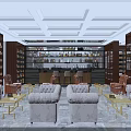 Modern Liquor and Tobacco Store Interior With Shelves Liquor Tobacco Products Counter Lighting And Marble Floor