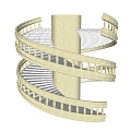 revolving staircase 3d model