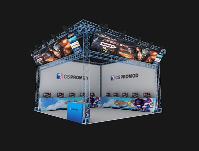 Modern Exhibition Booth 3d model