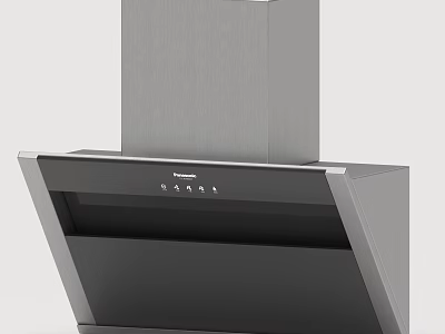 Panasonic Sleek Range Hood With Modern Stainless Steel Design And Control Panel For Kitchen Use 3d model