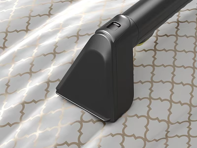 Efficient Vacuum Cleaner Head Cleaning Patterned Bed Sheet Fabric Surface Gently 3d model
