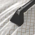 Efficient Vacuum Cleaner Head Cleaning Patterned Bed Sheet Fabric Surface Gently