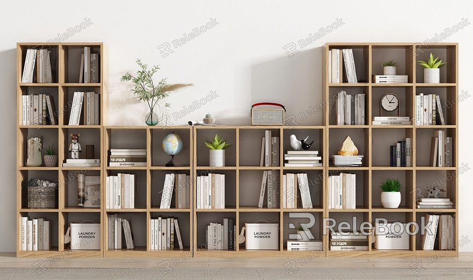 Nordic Bookshelf Bookcase model