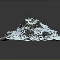 Snow Covered Mountain Themed Garden Landscape Design Featuring 3D Textured Rock Surfaces