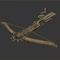 Crossbow Mechanical Crossbow Shift Bow and Arrow Shoot Far Equipment Weapons High-tech Crossbow 3d model
