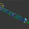 Modern Gray Military Submarine With Long Hull And Antenna Structures