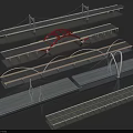 Modern Bridge Architectural 3D Models With Suspension Arch And Cable Stayed Designs 3d model