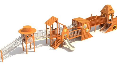 Modern slide combination non-standard 3d model