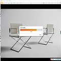 Modern Leisure Chair Set of Two With Metal Frame And Sleek Minimalist Design