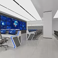 Monitoring room 3d model