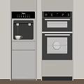 Water dispenser embedded direct drinking machine steam oven coffee machine steam box oven 3d model