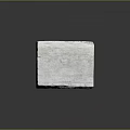 White Square Stone Container With Rough Texture And Hollow Center For Home Decor