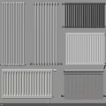 Different Types of Modern Home Radiators with White and Black Design Styles