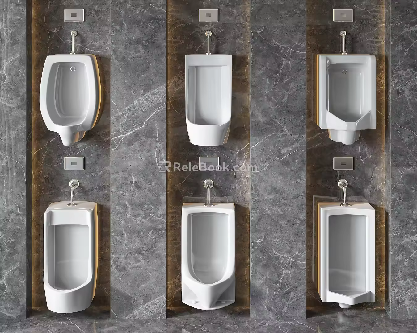 Modern urinal 3d model