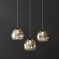 Modern Decorative Pendant Lights With Geometric And Spherical Glass Metallic Designs